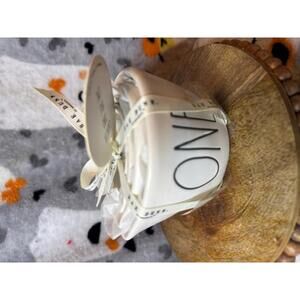 Rae Dunn “ONE” White Ceramic Measuring Cups Set of 4 Artisan Collection NWT